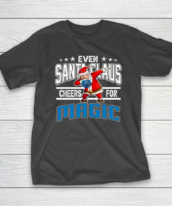 Orlando Magic Even Santa Claus Cheers For Christmas NBA T-Shirt