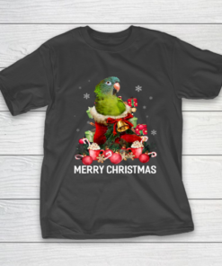 Parrot Ornament Decoration Christmas Tree Tee Xmas Gift T-Shirt