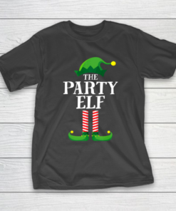 Party Elf Matching Family Group Christmas Party Pajama T-Shirt