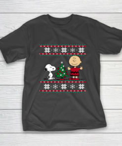 Peanuts Snoopy and Charlie Christmas T-Shirt