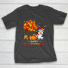 Penguin Halloween And Merry Christmas Happy Hallothanksmas Funny T-Shirt