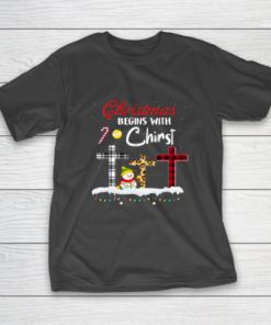 Ph Christmas Begins With Christ Costume Christian T-Shirt