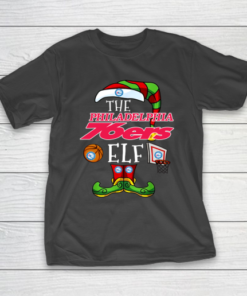 Philadelphia 76ers Christmas ELF Funny NBA T-Shirt