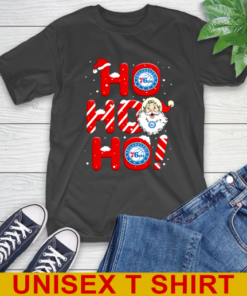 Philadelphia 76ers NBA Basketball Ho Ho Ho Santa Claus Merry Christmas Shirt T-Shirt