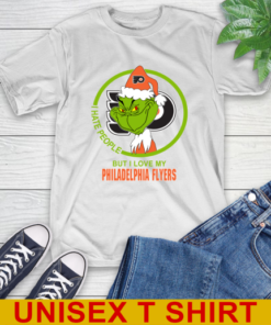 Philadelphia Flyers NHL Christmas Grinch I Hate People But I Love My Favorite Hockey Team T-Shirt Philadelphia Flyers NHL Christmas Grinch I Hate People But I Love My Favorite Hockey Team T-Shirt