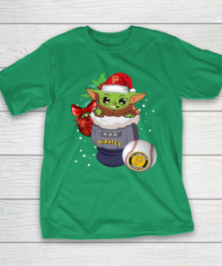 Pittsburgh Pirates Christmas Baby Yoda Star Wars Funny Happy MLB T-Shirt
