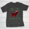 Plaid Cat Ugly Christmas Sweater Pajama Matching Family Gift T-Shirt