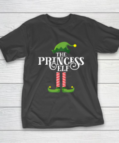Princess Cute Elf Matching Family Group Christmas Party PJ T-Shirt