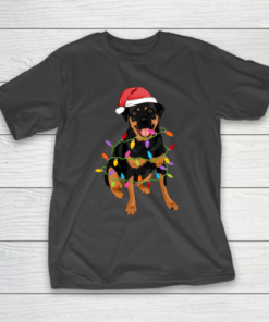 Rottweiler Dogs Tree Christmas Sweater Xmas Pet Animal Dog T-Shirt