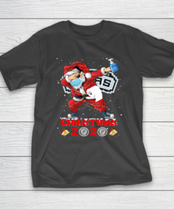 San Antonio Spurs Funny Santa Claus Dabbing Christmas 2020 NBA T-Shirt