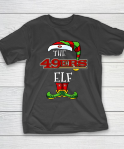 San Francisco 49ers Christmas ELF Funny NFL T-Shirt