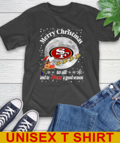San Francisco 49ers Merry Christmas To All And To 49ers A Good Season NFL Football Sports T-Shirt