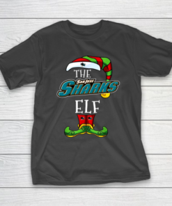 San Jose Sharks Christmas ELF Funny NHL T-Shirt