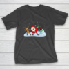 Santa Claus Reindeer Snowman Dabbing Xmas Christmas T-Shirt