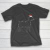 Santa Goat Christmas color led light Funny Xmas Goat T-Shirt