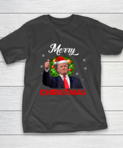 Santa Trump Christmas Shirt Merry Christmas T-Shirt