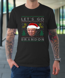 Santa Trump Let’s Go Brandon Christmas Pajama Ugly T-Shirt