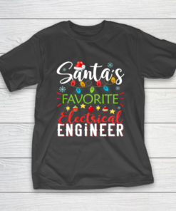 Santa s Favorite Electrical Engineer Santa Hat Christmas T-Shirt