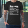 Sausage Nutrition Thanksgiving Costume Food Facts Christmas T-Shirt