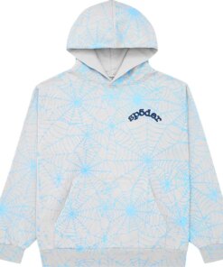 Sp5der AOP Web Hoodie ‘Heather Grey’  New Collection