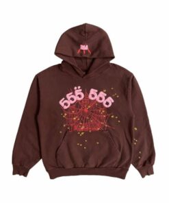 Sp5der Angel Number Hoodie – Brown  Limited In Stocks