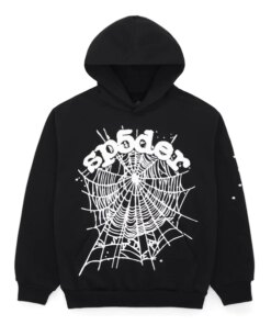 Sp5der Black Og Web Hoodie  Get Up to 30 Discount