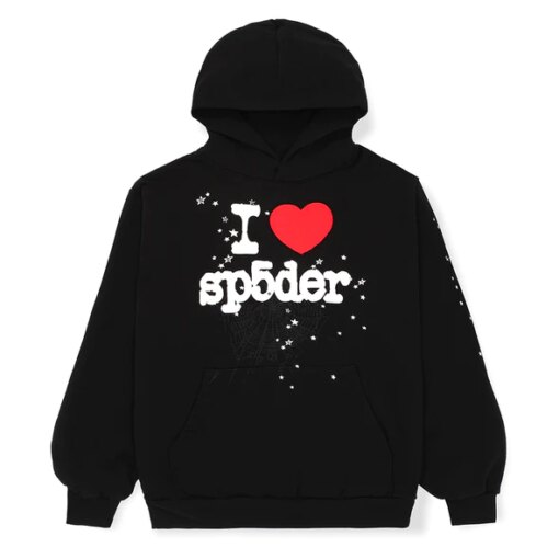 Sp5der Black Souvenir Hoodie  Get Upto 30 Discount