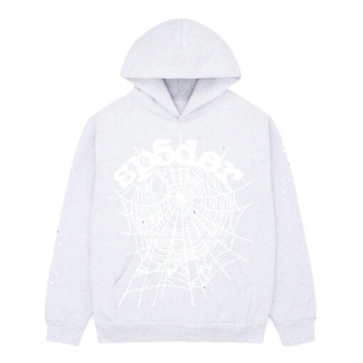 Sp5der Heather Grey Og Web Hoodie  Limited in Stocks