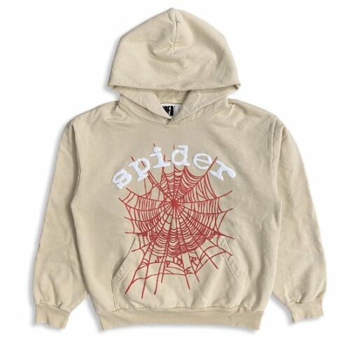 Sp5der Logo Hoodie Cream  Limited In Stocks  Buy Now