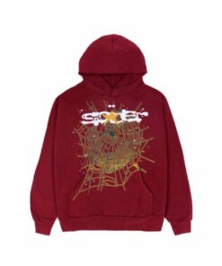 Sp5der Logo Hoodie – Maroon  Limited In Stocks  Buy Now