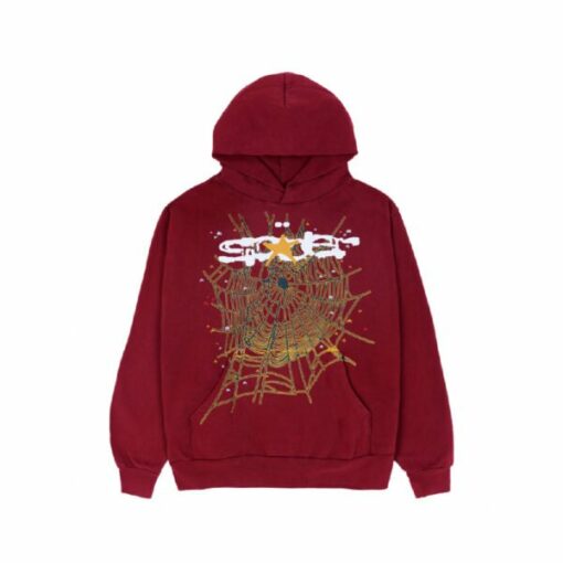 Sp5der Logo Hoodie – Maroon  Limited In Stocks  Buy Now