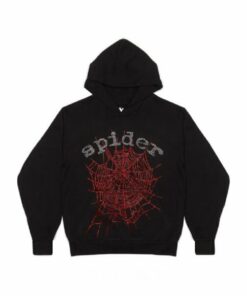 Sp5der OG Rhinestone Logo Hoodie – Black  Limited In Stock