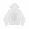 Sp5der OG Rhinestone Logo Hoodie – White  Limited Stocks
