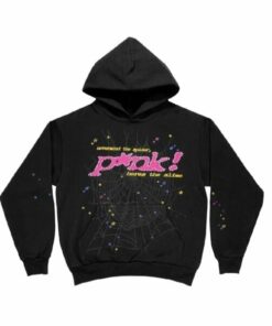 Sp5der PNK Hoodie – Black  Limited In Stocks
