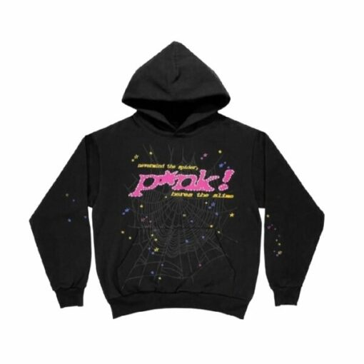 Sp5der PNK Hoodie – Black  Limited In Stocks