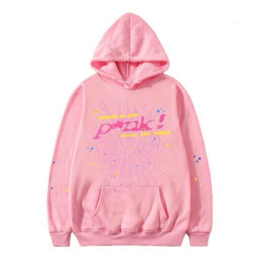 Sp5der Pink Hoodie man  Limited In Stocks  Buy Now