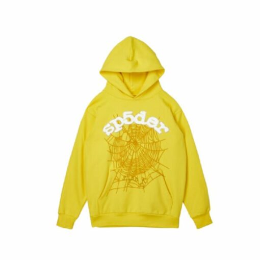 Sp5der Websuit Hoodie – Yellow  Limited In Stocks