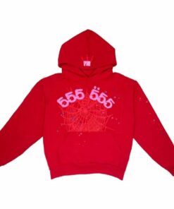 Sp5der Worldwide Red Angel Number 555 Hoodie – Red