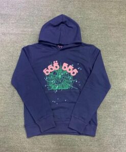 Sp5der Young Thug 555555 Angel Hoodies Blue  Buy Now