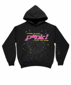 Sp5der Young Thug Black Pink Hoodie  Limited In Stocks