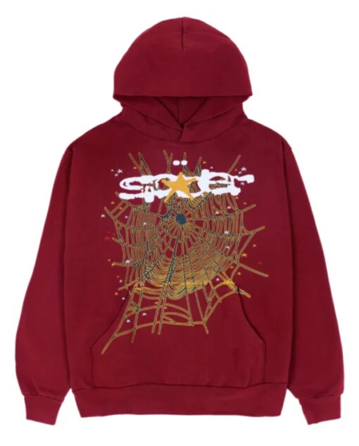 Spider Worldwide Hooded Sweatshirt Burgundy  Buy Now