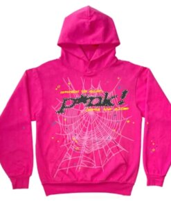 Spider Worldwide PNK Hooded Sweatshirt Pink  New Collect