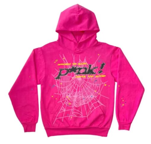 Spider Worldwide PNK Hooded Sweatshirt Pink  New Collect