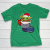 St.Louis Blues Christmas Baby Yoda Star Wars Funny Happy NHL T-Shirt