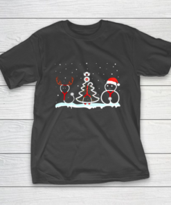 Stethoscope Reindeer Horn Xmas Tree Snowman Nurse Christmas T-Shirt