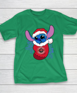Tampa Bay Buccaneers Christmas Stitch In The Sock Funny Disney NFL T-Shirt
