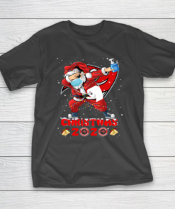 Tampa Bay Buccaneers Funny Santa Claus Dabbing Christmas 2020 NFL T-Shirt