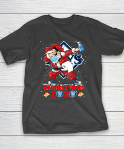 Tampa Bay Rays Funny Santa Claus Dabbing Christmas 2020 MLB T-Shirt