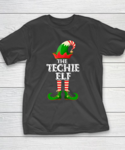 Techie Elf Funny Matching Family Group Christmas Gifts T-Shirt