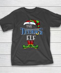 Tennessee Titans Christmas ELF Funny NFL T-Shirt